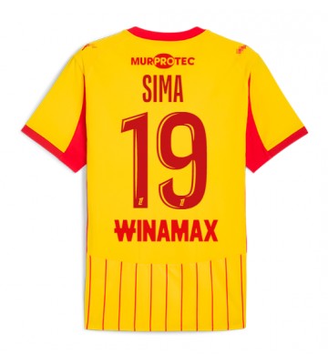 RC Lens Abdallah Sima #19 Hjemmebanetrøje 2025-26 Kort ærmer RC Lens Abdallah Sima #19 Hjemmebanetrøje 2025-26 Kort ærmer